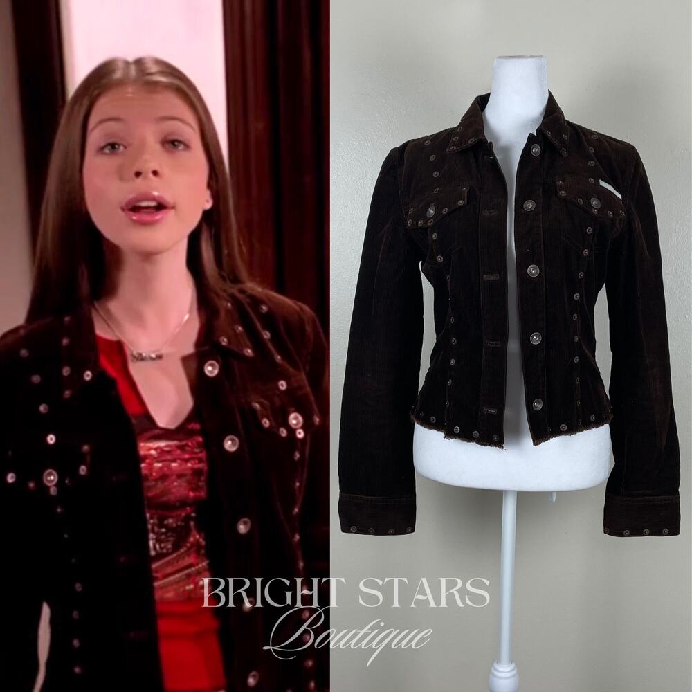 Rare Corduroy Studded Jacket ASO Dawn Summers Buffy the Vampire Slayer Y2K VTG